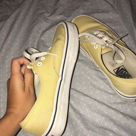 vans light yellow